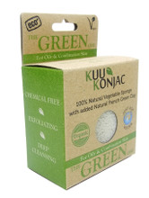 KUU Konjac Sponge with French Green Clay : Oily and Combination Skin Types