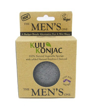 KUU Konjac Mens Sponge for Pre & Post Shave