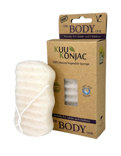 Konjac Natural Fibre - Wave Body Sponge