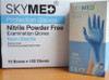 (Large) SkyMed NITRILE Exam Gloves - Color: Blue (Only $6 per Box)