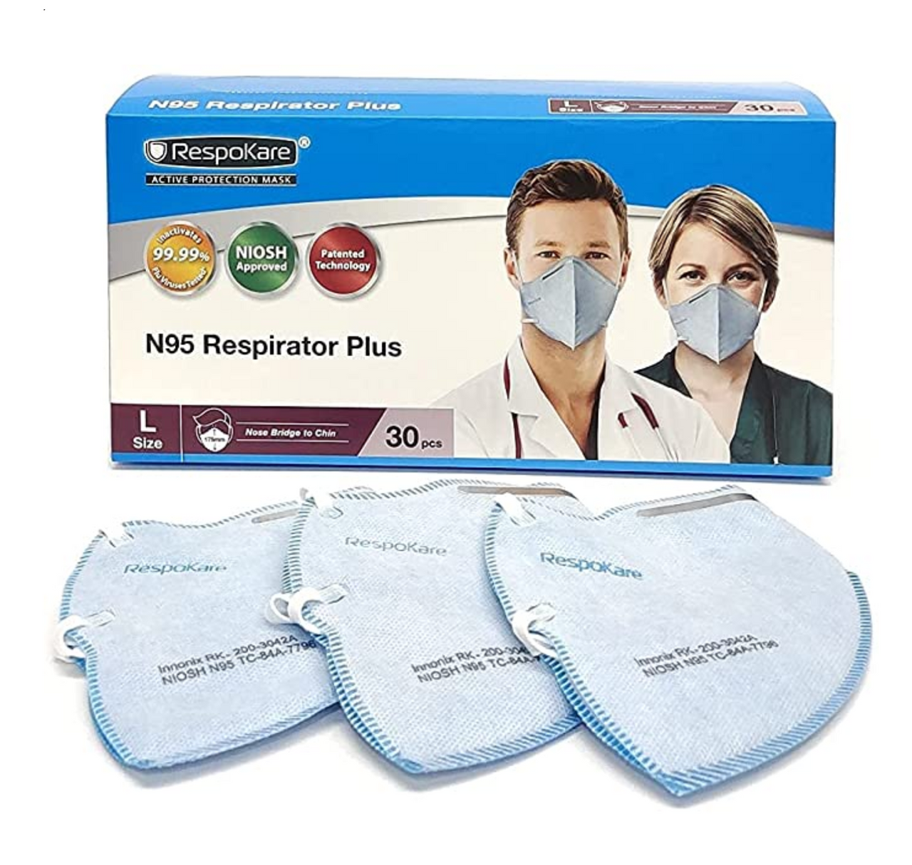 RespoKare N95 Surgical Mask (Anti-Viral) Size Large