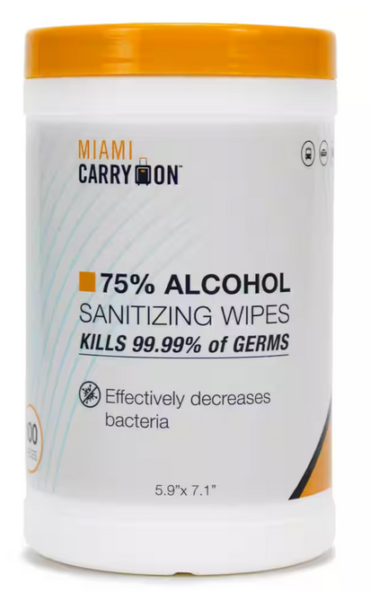 75% Alcohol Hand Sanitizing Wipes (100-Count Canister) 75% Alcohol Hand Sanitizing Wipes (100-Count Canister)