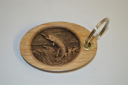 3D Muskie Key Ring