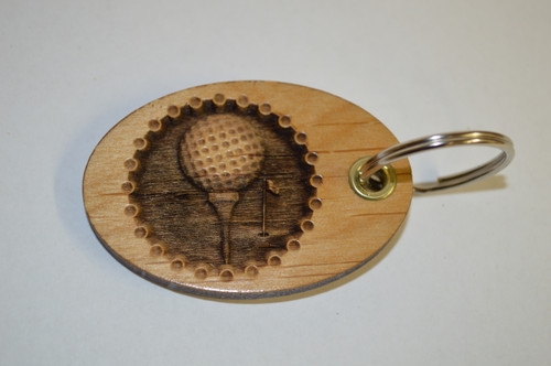 3D Golf Ball Key Ring