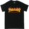 THRASHER | Flame Logo S/S Tee | Black