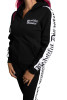 BEAUTIFUL DISASTER | Punk Princess Zip Hoodie | Blk/Wht