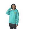 SANTA CRUZ-CONTRA DOT PULLOVER HOODIE-TEAL