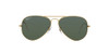 RB3025-AVIATOR LARGE-GOLD W/ GREEN POLARIZED