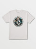 VOLCOM | Circle Stone Fill S/S Tee | White