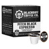 BLACKOUT COFFEE-PITCH BLACK ESPRESSO COFFEE PODS 18 CT
