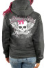 BEAUTIFUL DISASTER | Savage Skull  Pullover Hoodie | Charcoal