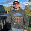 JEEP | USA Oval Flag Accent Hoodie | Black Heather