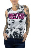 BEAUTIFUL DISASTER | Grace Tie-Dye Tank | Black/White