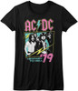 AC/DC | Neon Highway Women's Tee | Black