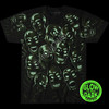 Skull Pile Green Tee | Black