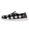 HEY DUDE | Wendy Buffalo Plaid | White/Black