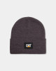 CAT | Label Cuff Beanie | Dark Heather Grey