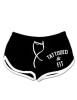 PINKY STAR | Tattooed & Fit Shorts | Black