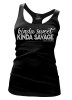 Pinky Star | Kinda Sweet, Kinda Savage Tank | Black