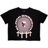BLACK SABBATH | Hypnotic Skull Ladies Crop Top | Black
