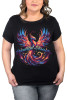 BEAUTIFUL DISASTER | Phoenix 6 Scoop Tee | BLACK