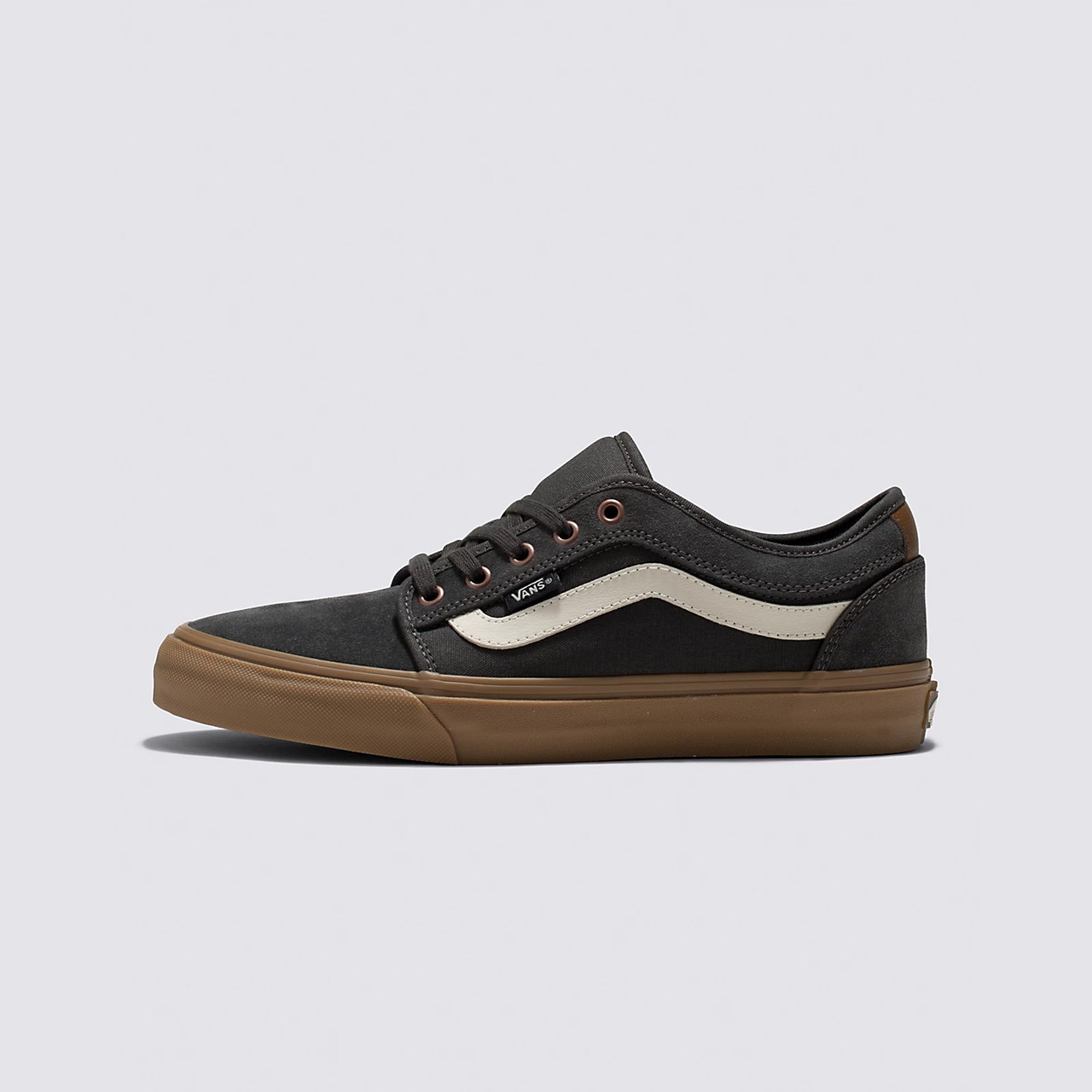 VANS-CHUKKA LOW SIDESTRIPE-DARK GREY/GUM