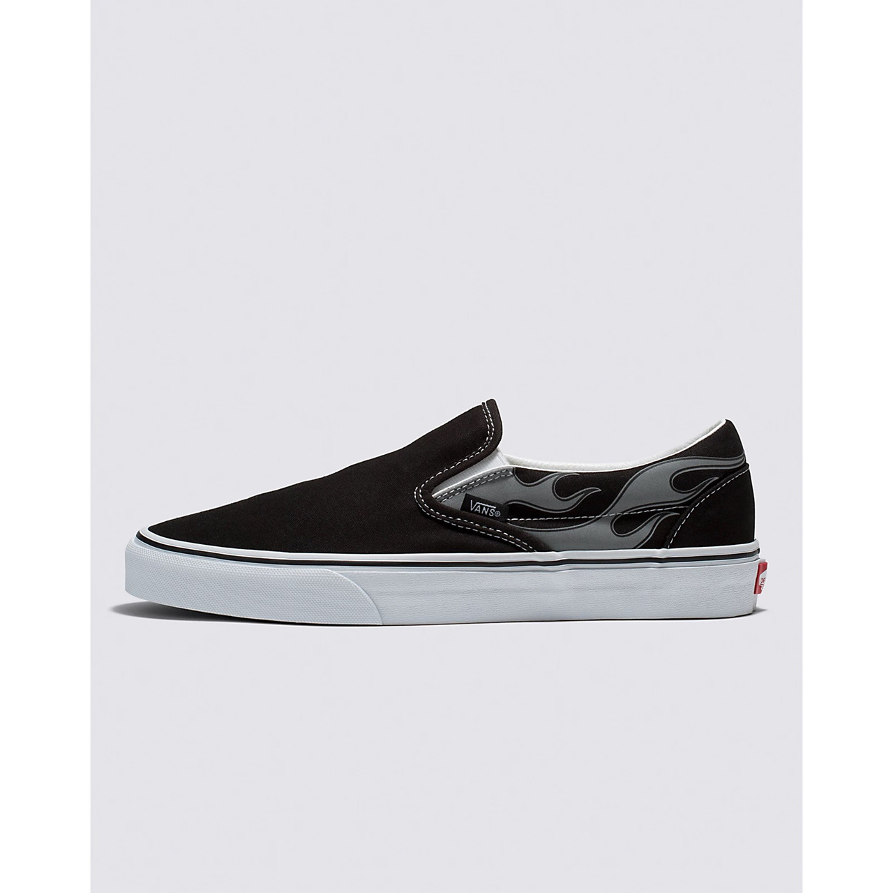 VANS-CLASSIC SLIP-ON-REFLECTIVE FLAME-BLACK