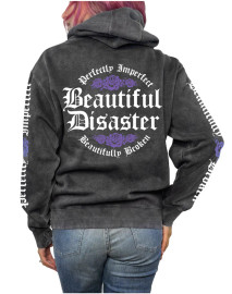 BEAUTIFUL DISASTER | Re-Defined Pullover Hoodie | MINERAL WASH