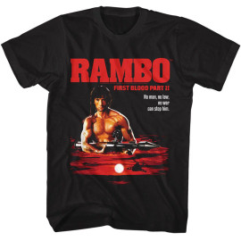 RAMBO | Rambo Can't Stop Him S/S Tee | Black