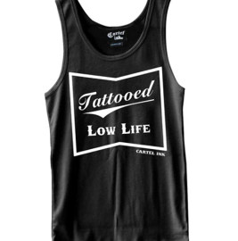 CARTEL INK | Tattooed Low Life Tank | Black