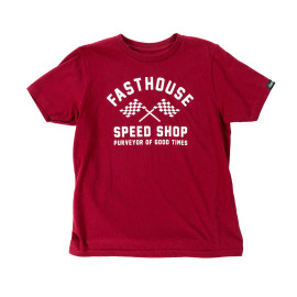 FASTHOUSE | Youth Crossroad S/S Tee | Cardinal
