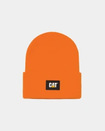 CAT | Label Cuff Beanie | Hi-Vis Orange