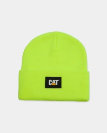 CAT | Label Cuff Beanie | Hi-Vis Yellow