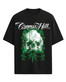 CYPRESS HILL | Skull & Leaf S/S Tee | Black