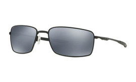 OAKLEY-SQUARE WIRE-MATTE BLACK W/ BLACK IRIDIUM POLARIZED