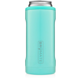 BRUMATE-HOPSULATOR SLIM CAN COOLER(12 OZ SLIM CANS)-AQUA