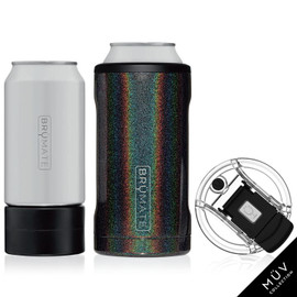 BRUMATE-HOPSULATOR TRIO MUV 3-IN-1-GLITTER CHARCOAL(16OZ/12OZ CANS)