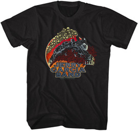 JERRY GARCIA BAND-TRAIN AND SKULLS-S/S TEE-BLACK