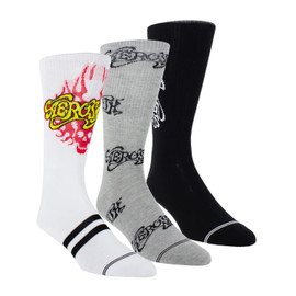 AEROSMITH Assorted 3-Pack Socks
