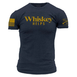 GRUNT STYLE | Whiskey Helps S/S Tee | Midnight Navy