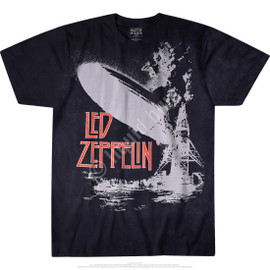 LED ZEPPELIN |  Exploding Zeppelin Tee | Black