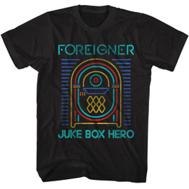 FOREIGNER | Juke Box Hero S/S Tee | Black