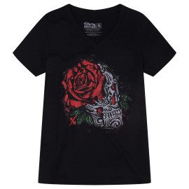 METAL MULISHA | Remember Relaxed V-Neck Tee | Black