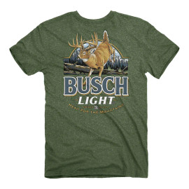 BUSCH | Deer Label S/S Tee | Heather Military Green