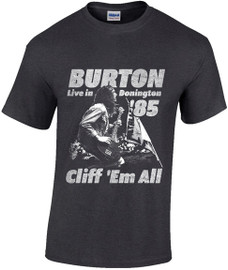 CLIFF BURTON | Cliff Em All Tee | Black