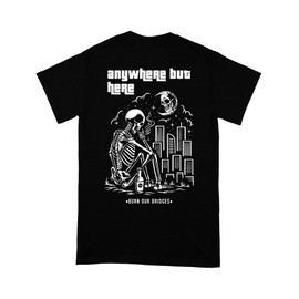 BURN OUR BRIDGES | Anywhere But Here S/S Tee | Black