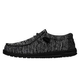 HEY DUDE | Wally Sport Knit | Black/Black