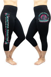 BEAUTIFUL DISASTER | Storm Capri Leggings | Black