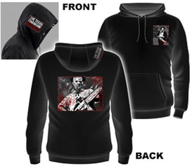 TEXAS CHAINSAW MASSACRE | TCM Pullover Hoodie W/ Hand Stitched Patches | Black