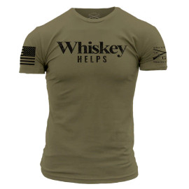 GRUNT STYLE | Whiskey Helps S/S | Military Green GRUNT STYLE | Whiskey Helps S/S | Military Green